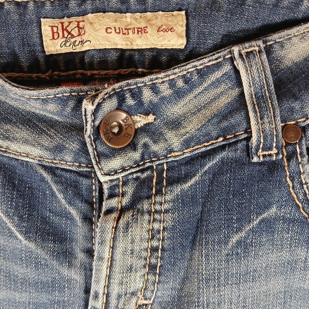 BKE Culture Womens Bootcut Jeans Blue Denim Medium Wash Size 30x31.5 - Picture 7 of 16
